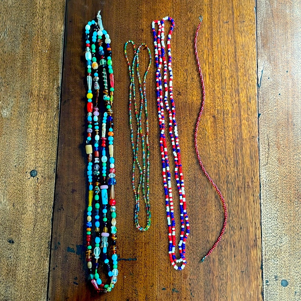 Bead necklace bundle vintage